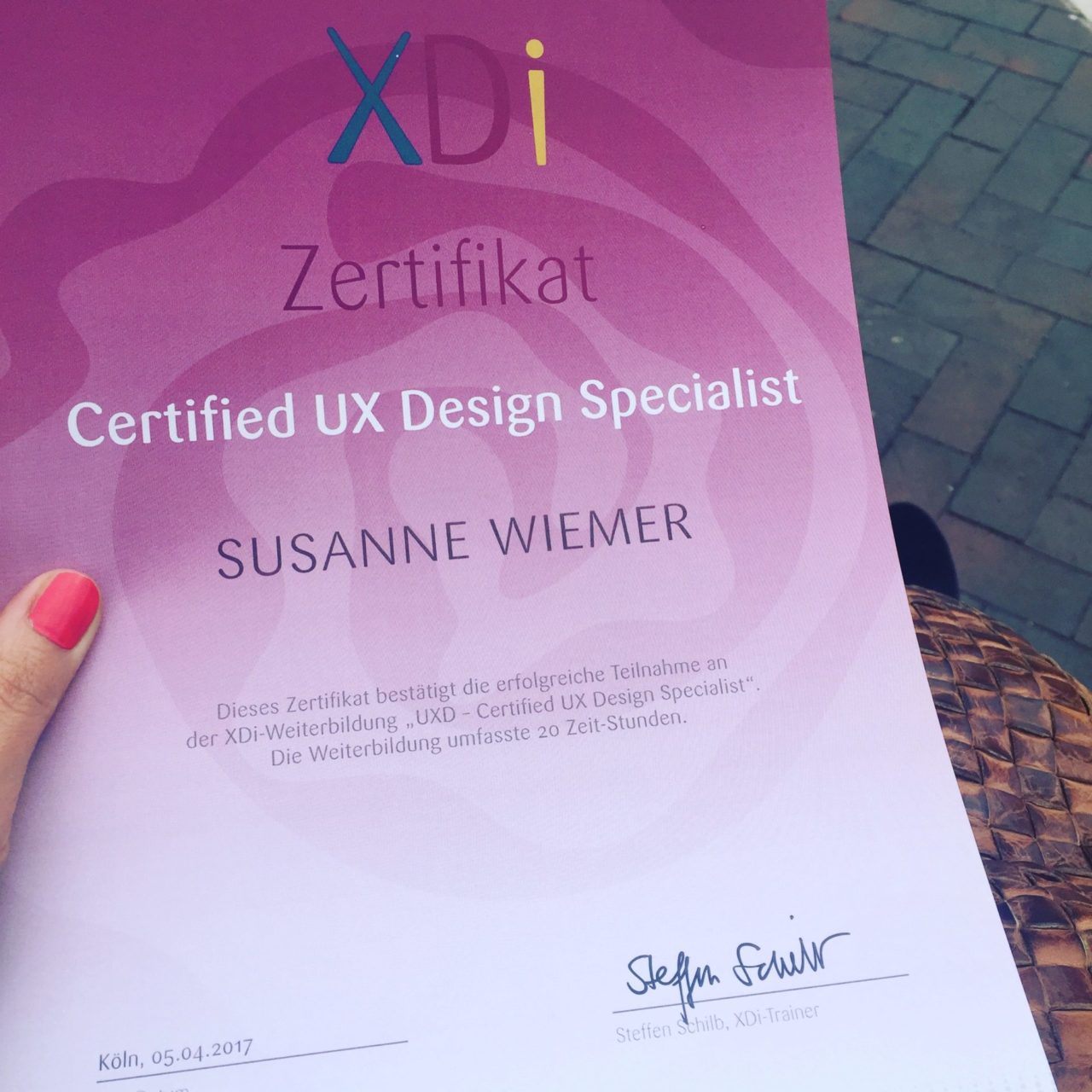 UX Design Zertifikat Goldmarie UX Design Zertifikat Goldmarie