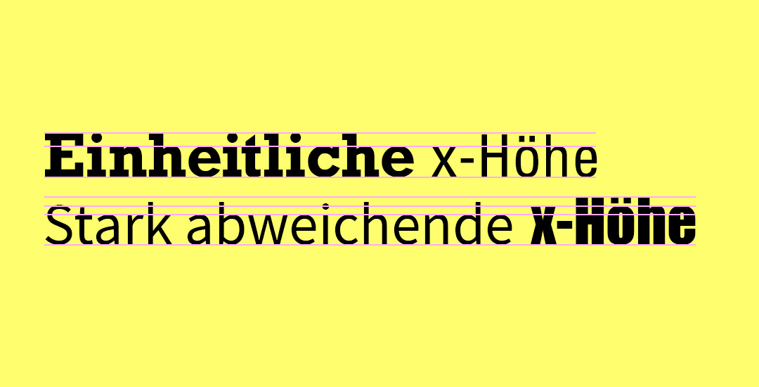 Schriften fürs Web: x-Höhe