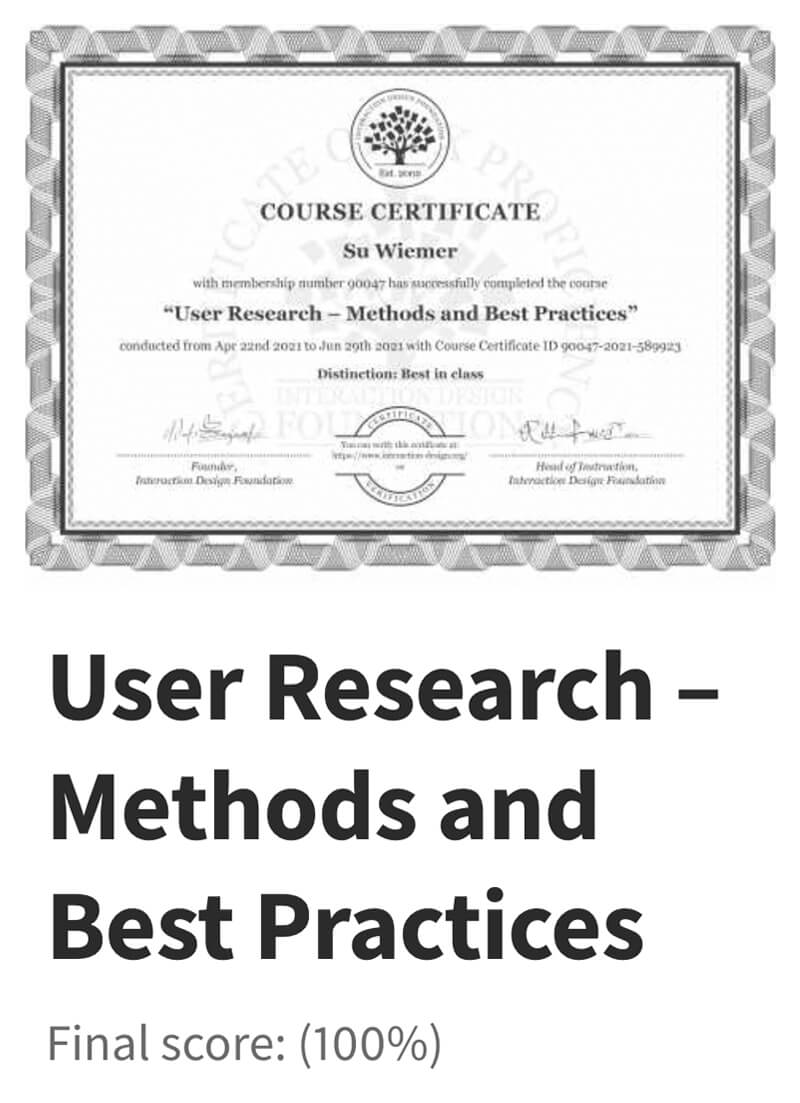Certificate User Research Methods and Best Practices